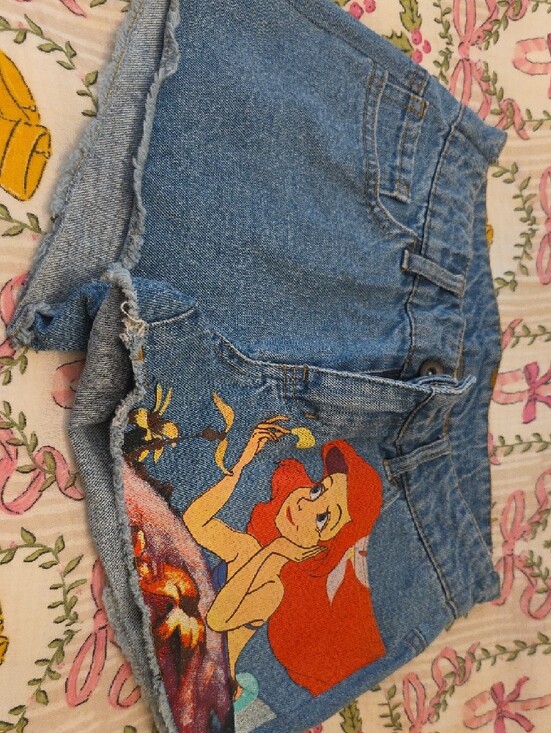 Disney Pants - Disney Blue Denim Shorts with Ariel
